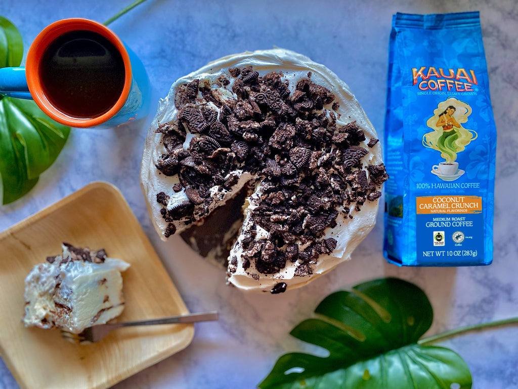 No-Churn Kauai Coffee Ice Cream Cake