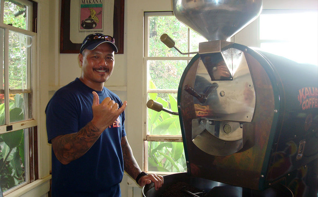mike kauai coffee roast plant manager, jorge kauai coffee quality assurance technician, tadashi kauai coffee roast plant supervisor, kauai coffee roastmaster mike