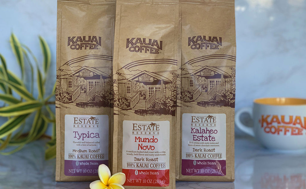kauai coffee mundo novo, kauai blue mountain coffee, hawaiian loco moco brunch