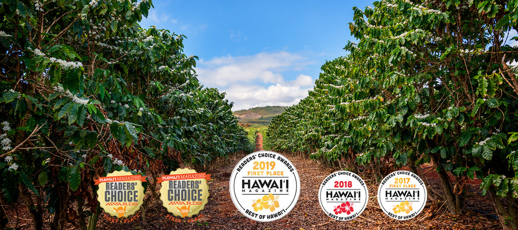Kauai Coffee wins best Best Coffee in Hawaii Magazine Reader's Choice Awards