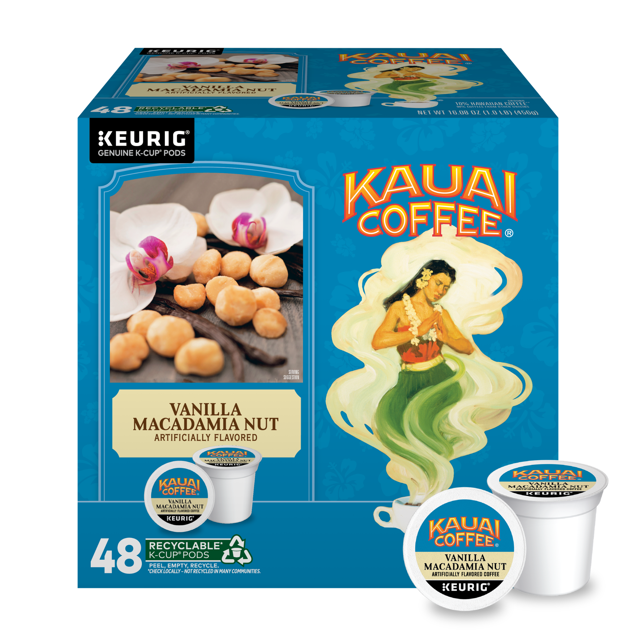 Vanilla Macadamia Nut Flavor Keurig® K-Cup® Pods – Kauai Coffee