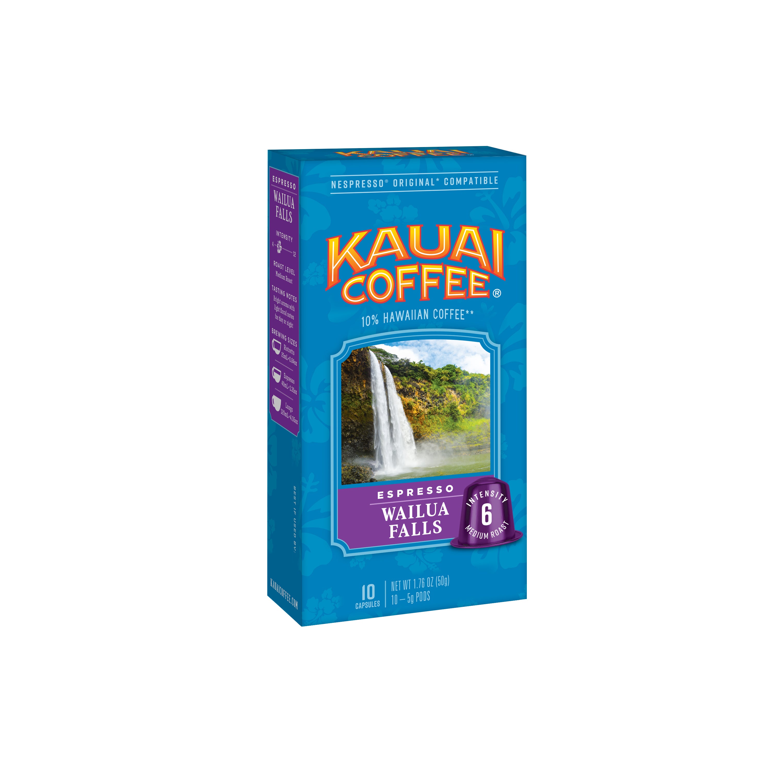 Wailua Falls - Nespresso® Capsule - Medium Roast – Kauai Coffee