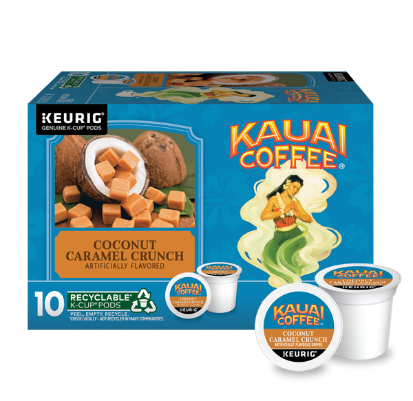 Coconut Caramel Crunch Flavor Keurig K-Cup® Pods – Kauai Coffee