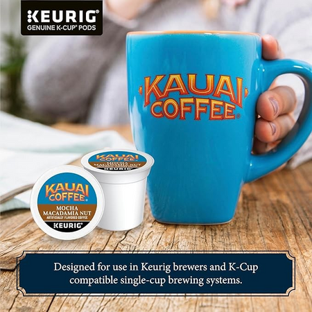 Mocha Macadamia Nut Flavor Keurig® K-Cup® Pods – Kauai Coffee