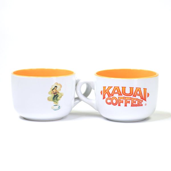 Kauai Coffee Stainless Steel Mug & Straw - Jason Kuehu Tribal Design