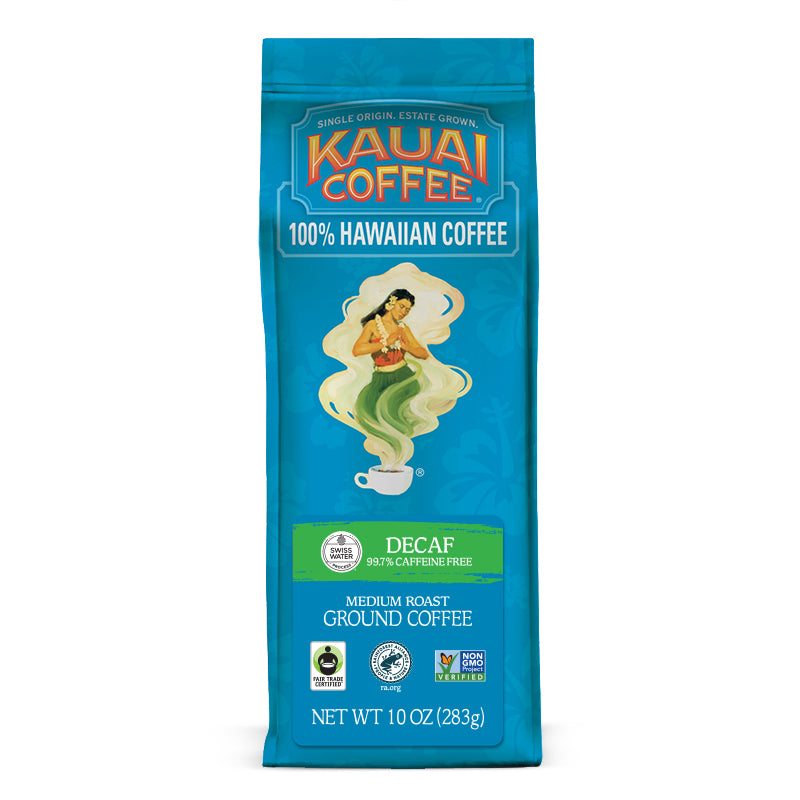 Swiss Water Decaf - Medium Roast - 100% Hawaiian – Kauai Coffee
